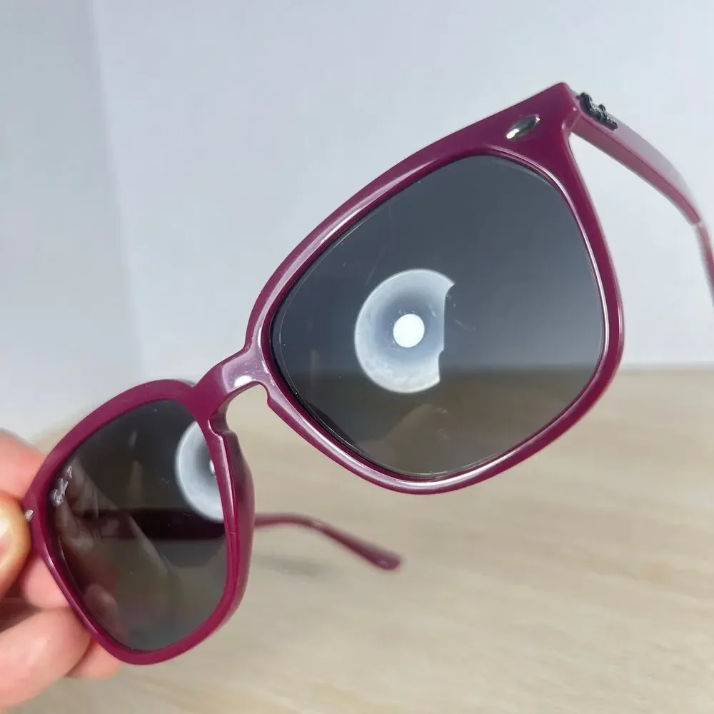 Ray-Ban RB4362 6383/T3 Sunglasses Polarized Burgundy 55-18-145 Italy